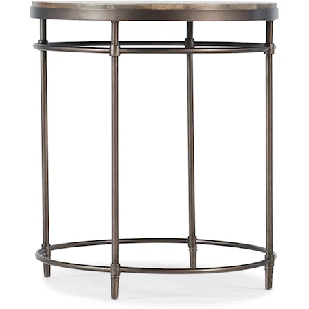 Contemporary Round End Table